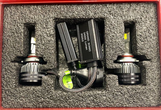 Grand Sonic 240W LED Headlight Bulb – Super Bright Car Light | 24-Month Warranty | Plug & Play | Universal Fit