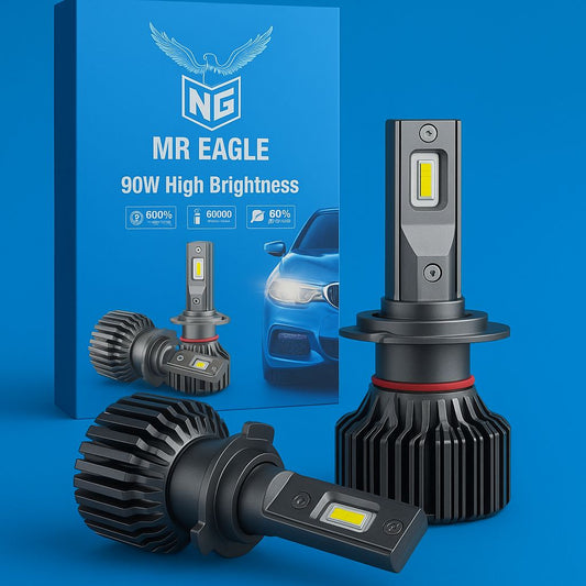 MR Eagle 90W LED Headlight Bulbs – 600% Brighter | 50,000 Hrs Lifespan | Energy Efficient | Plug & Play Upgrade